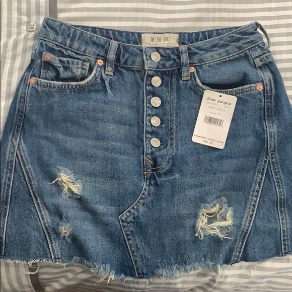 Free People Denim Skirt - Picture 2 of 6